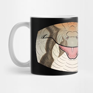 Pink Tongue Skink Mask Mug